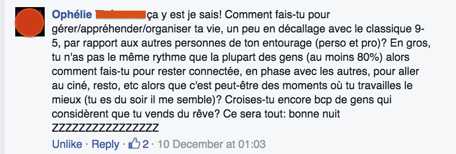 Question FB - Vie en décalage | je me casse